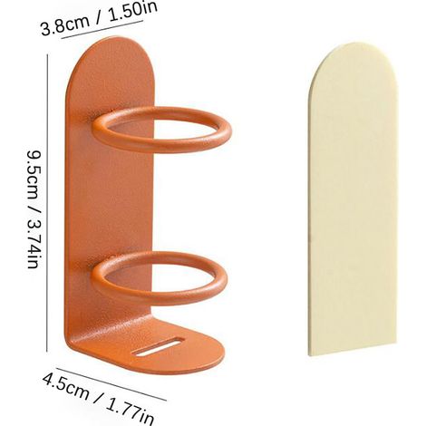 Support Pour Brosse À Dents - En Fer Forgé - Fixation Par Suction Sans Perçage - Pour Brosse Électrique Ou Manuelle - Blanc - 1 Pièce (1/4)