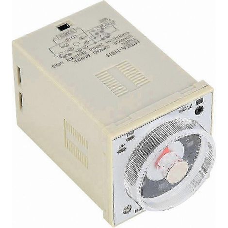 Relais temporisé multifonctionnel à 8 broches avec minuterie haute précision (1,2 s à 300 h) pour 220 V CA et 24 V CC. (1/3)