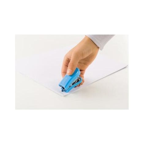 Mini-Heftgerät blau + Heftklammern 24/6 (1/5)