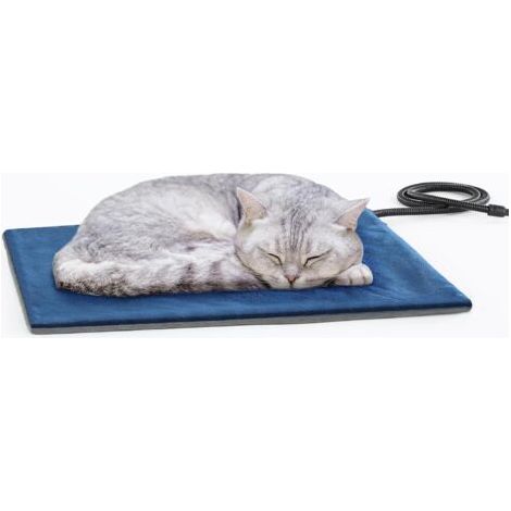 Beheizbares Katzenkissen mit Temperaturregelung, energiesparende Heizmatte für Hunde und Katzen, konstante Temperatur, bissfest, wasserdicht, mit Kontrollleuchte