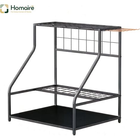 Meuble de rangement avec tiroirs, noir, en décor bois 84 x 53 x 73 cm HOMAIRE (1/5)