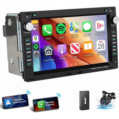 Autoradio Android 14 Carplay pour VW Polo 9N Golf 4 Passat B5 T5 SHARAN 1 JETTA 2+64G DAB CAM (1/5)