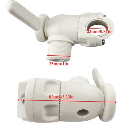 Support d'antenne en nylon plastique marin avec douille d'antenne tubulaire, diamètre extérieur 25 mm, diamètre intérieur 15 mm, accessoires marins, base de douille d'antenne marine en nylon plastique