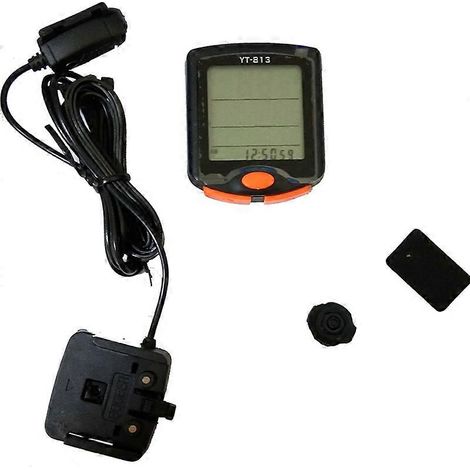 Compteur kilométrique filaire pour vélo, écran complet, étanche. (1/4)