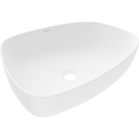 Mexen Ono lavabo da appoggio in conglomerato 51 x 39 cm, bianco - 23045101 (1/5)