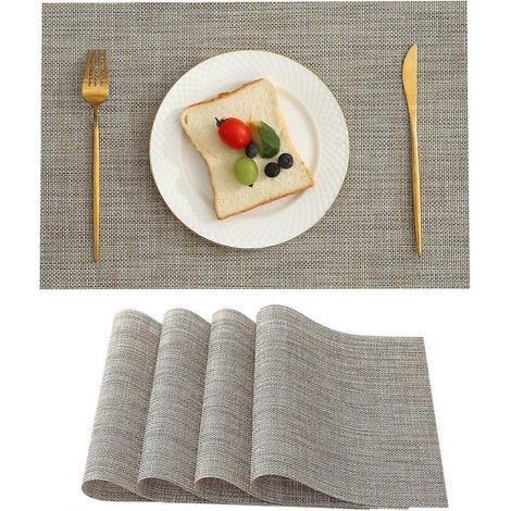 Sets de table résistants à la chaleur - Sets de table antidérapants en PVC (1/4)