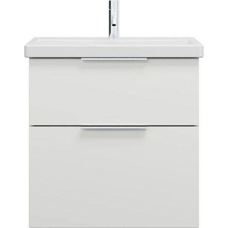 burgbad Eqio lavabo cerámico con mueble bajo para lavabo, anchura