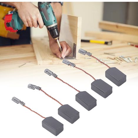 Lot de 20 balais de carbone pour meuleuse d'angle, marteau électrique, pic électrique, machine de découpe, polisseuse à balais de carbone, perceuse électrique et accessoires pour outils électriques. (1/5)