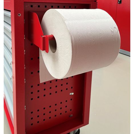Mw Tools – Porte-rouleau papier pour servante d'atelier – Compatible séries GW et PRACO – Finition métal – Fixation robuste – GWAPH