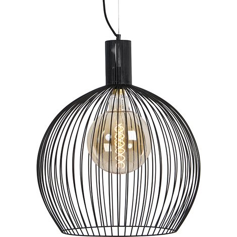 Design Round Pendant Light Black 50 cm - Dos (1/5)