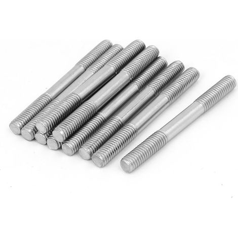 Goujon Double Extrémité Fileté Vis Boulon 304 Inox Acier M6 x 60mm (1/3)
