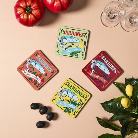 Dessous De Verre Sardine X4 Ludique (1/3)