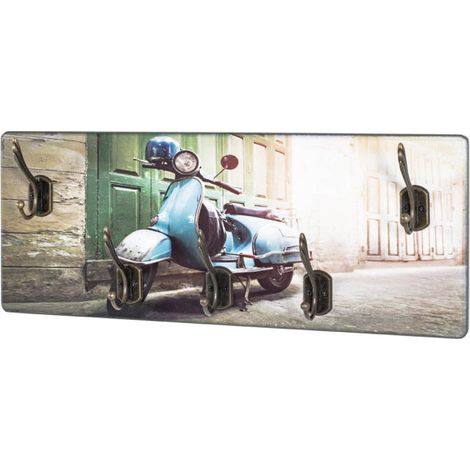 Patère Murale 5 Crochets "Vespa" 50cm Multicolore (1/2)