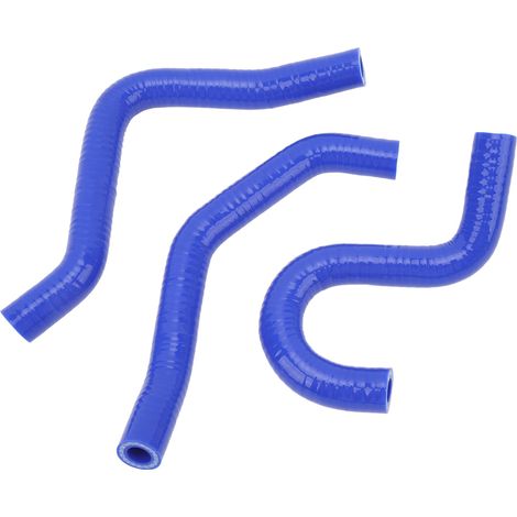 Lot de 3 durites de radiateur de moto en silicone épais résistant aux hautes températures pour CR80R CR85R (bleu) (1/5)
