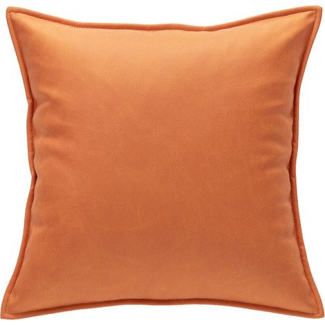 Housse de Coussin en Décorative Canapé Bordure Taie d'oreiller Super Doux Decoration Maison Salon Chambre pour Canapé Clic Clac 50 x 50 cm 20"x20",2 pièces Orange (1/3)