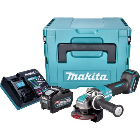 Makita GA 047 GT101 Smerigliatrice angolare a batteria 40 V max. 125 mm X-LOCK Brushless + 1x batteria ricaricabile 5,0 Ah + caricabatterie + Makpac (1/5)