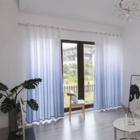 Verdunkelungsvorhang aus Polyester, Verdunkelungsgardine für Schlafzimmer und Wohnzimmer (Grau) (1/5)