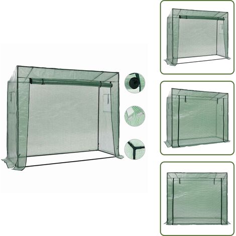 Begehbares Gewächshaus 200 x 80 x 173 cm - Gewächshaus - Begehbares Gewächshaus - Gartenhaus - Pflanzenzucht - Gemüseanbau (1/5)