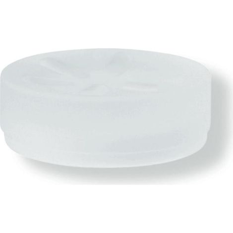Seifenablagen-Einsatz Ser 477, d:74mm, matt weiß (1/4)