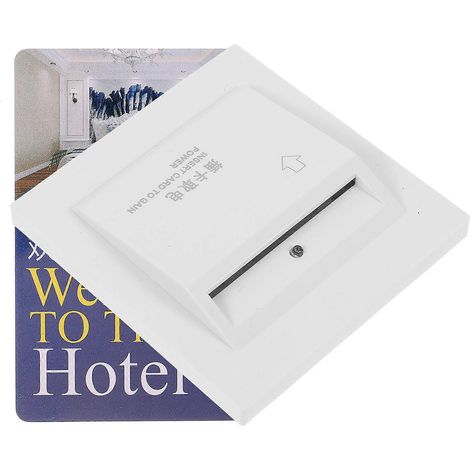 Prise de commande d'alimentation pour lecteur de cartes mural de chambre d'hôtel – design élégant, temporisation à trois fils pour un fonctionnement en toute sécurité. (1/5)