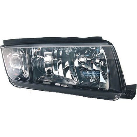 Phare avant droit H7/H3 noir Skoda Fabia 1 2000-2007