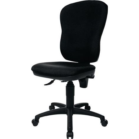 Sillón giratorio de oficina contacto permanente negro 420-550mm sin reposabrazos capacidad 110kgTOPSTAR (1/4)