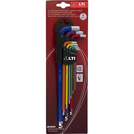Krino 65101014 cles Spherique colorees 1.5  10 aimante, set de 9 pieces, acier