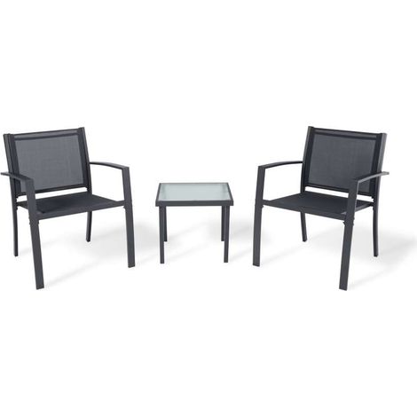 Domo Mea Set Patio Salotto da esterno Antracite 2 sedie 1 tavolo (1/5)