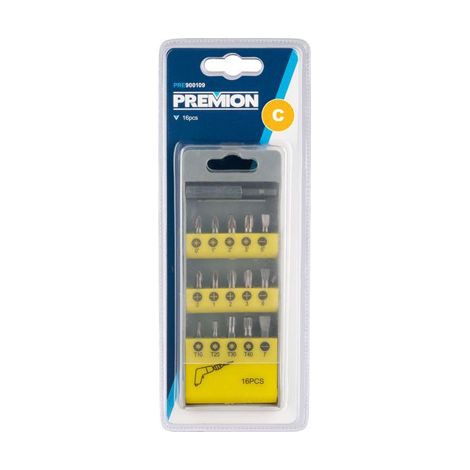 Juego 15 puntas atornillar ph-pz-torx-pl pre900109 premion (1/2)