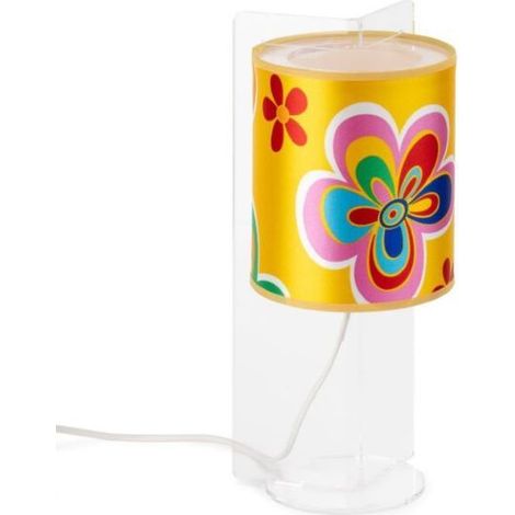 LAMPADA DA TAVOLO ABATJOUR CON FIORI 1XE14 SERIE SIMONETTA EMPORIUM (1/3)