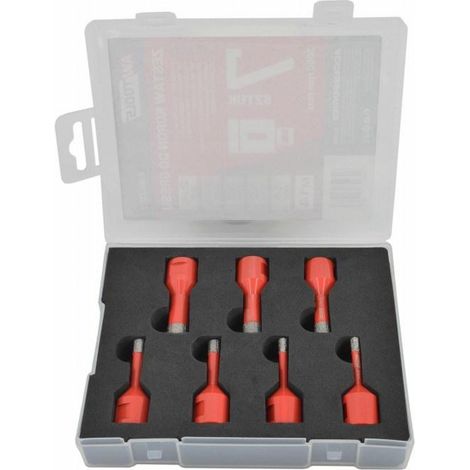 AWTools Ensemble de Forets pour Carrelage 7 Pièces Diamant
