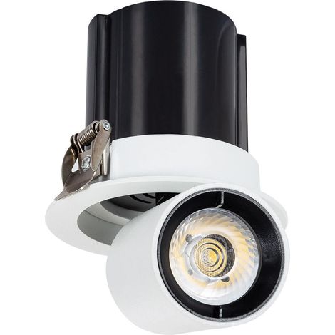 Faretto Downlight LED 12W Circolare Rimovibile LIFUD Foro Ø 75mm 6000K Bianco Freddo