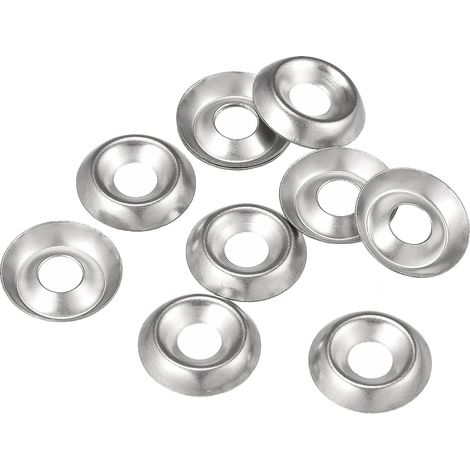 Rondelles cuvettes à tête fraisée n° 8 en acier inoxydable 304 pour vis et boulons (lot de 100) (1/4)