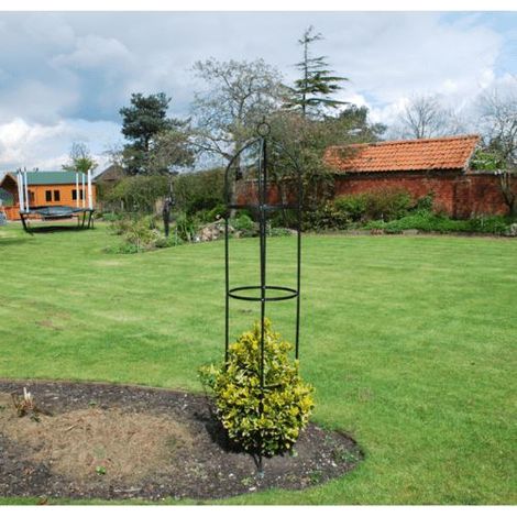 2x Metal Garden Obelisk Climbing Plant Support Frame (1/2)