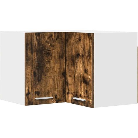 Armadio pensile moderno spazio di archiviazione 57 x 57 x 40 cm in legno ingegnerizzato bianco 020053237
