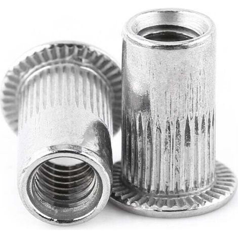 Écrou à rivet aveugle fileté à tête plate M3-M8, vis à écrou en acier inoxydable (M3) (1/3)
