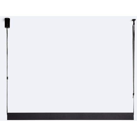 Barra Lineal LED 120cm 30W Suwis con Carril Magnético 20mm Negro