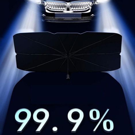 Sonnenschirm – 79 x 140 cm – 360° flexibler Schaft – für die Windschutzscheibe – 1 Stück (1/5)