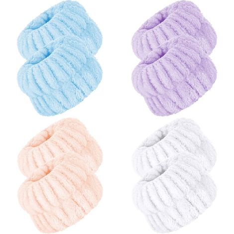 Pcs Face Washing Wristbands Microfiber Wrist Wash Towel Band Spa Wristbands For Washing Face Absorbent (1/5)