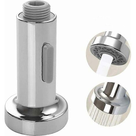 Robinet mitigeur de douchette pour évier de cuisine, pommeau professionnel à pression, 2 jets (1/5)