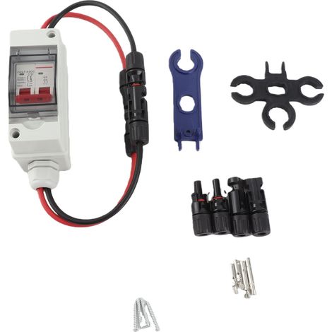 Disjoncteur solaire DC 32A IP étanche extérieur PV maison (1/5)