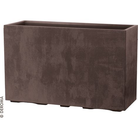 Fioriera Rettangolare Millennium Fence R 98x37,5x62 cm Brownstone Deroma