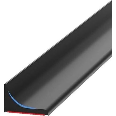 Selbstklebender Silikon-Wasserrückhaltestreifen für Arbeitsplatten, Silikon-Duschbarriere, Überlaufschutz für begehbare Duschen, geeignet für Küche und Bad, schwarz (1/5)
