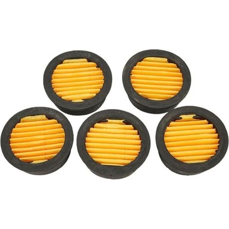 Lot de 5 filtres à air pour compresseur et pompe à vide – plastique résistant, compatible avec outils pneumatiques standard (1/5)