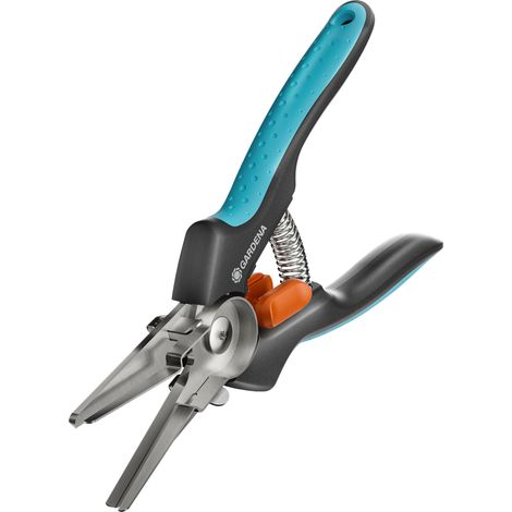 GARDENA Forbici per erbe aromatiche GripCut: lame 45 mm in acciaio inox, con clip per trattenere i rametti tagliati, ideali in cucina (12213-20) (1/5)
