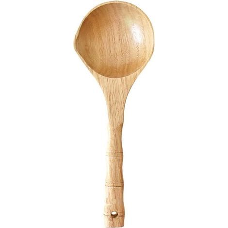 Saunalöffel aus Holz, Holzlöffel, handgefertigter Löffel, Servierlöffel, Küchenlöffel aus Holz, Sieb (1/5)