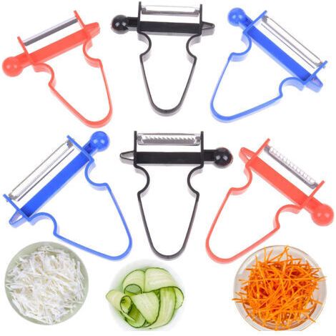 FENOPLASTICAUn ensemble de 6 éplucheurs exceptionnels, un outil multifonctionnel pour éplucher et trancher les fruits et légumes, est idéal pour toute cuisine ou bar. (1/5)