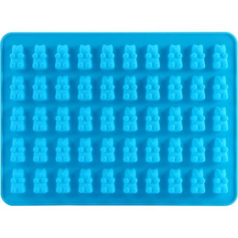 50 Moules Oursons en Silicone XL pour Chocolat, Bonbons Gélifiés, Glaçons - Plateau Neuf à Confiserie (1/5)