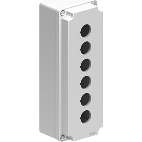 Contenitore per 6 operatori con coperchio Grigio Lovato LPZM6A8
