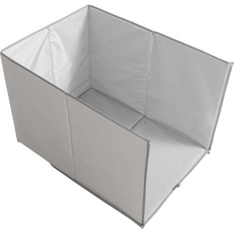 Barrière pour Bac à Litière Pliable et Étanche 62X43 CM - Écran de Bac à (1/5)